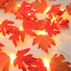 Maple Leaf Fall Garland Lights